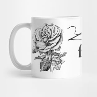 Love You Forever with Rose Flower Mug